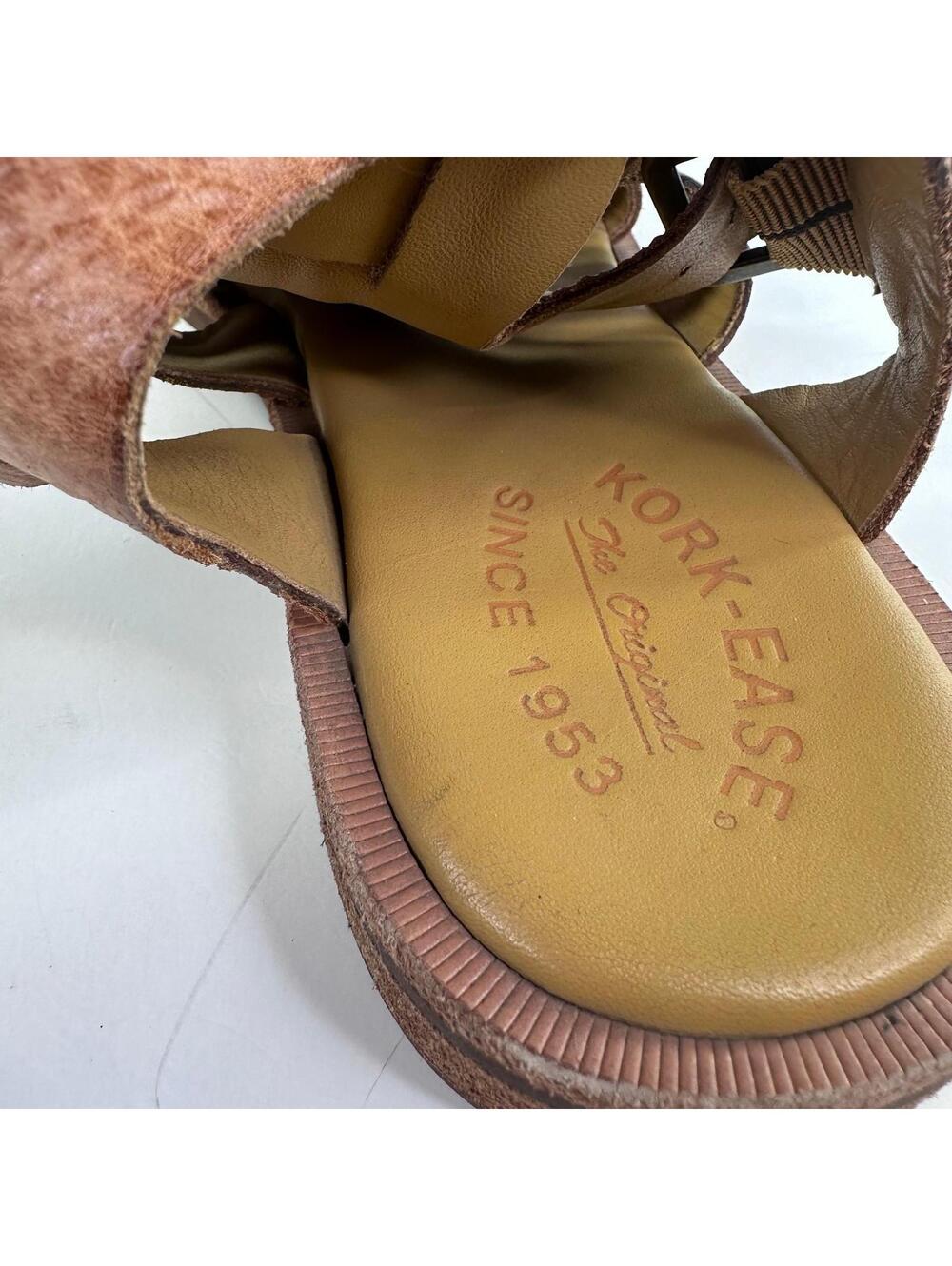 Kork-Ease Baltea Gladiator Leather Booties US 8 M Brown Flat Sandals - Picture 13 of 13